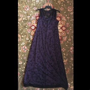 Black/Purple Long Gown...